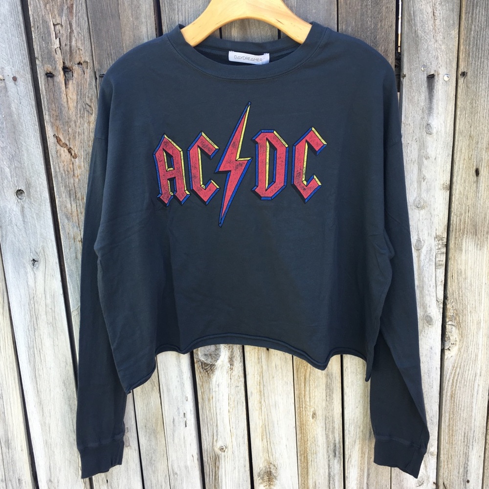NWT Daydreamer ACDC Graphic Tee Cotton Vintage Black S